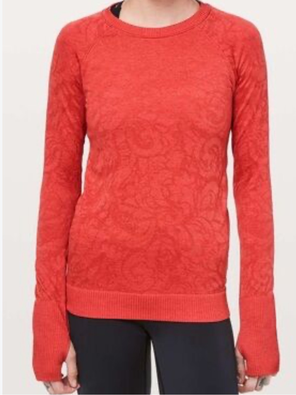 Lululemon Rest Less floral textured top in Aries, Size 6